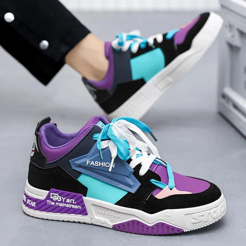 2023 New Winter Platform Men's Skateboard Shoes Streetwear Yellow High Top Sneakers For Men Fashion Outdoor Women's Sports Shoes