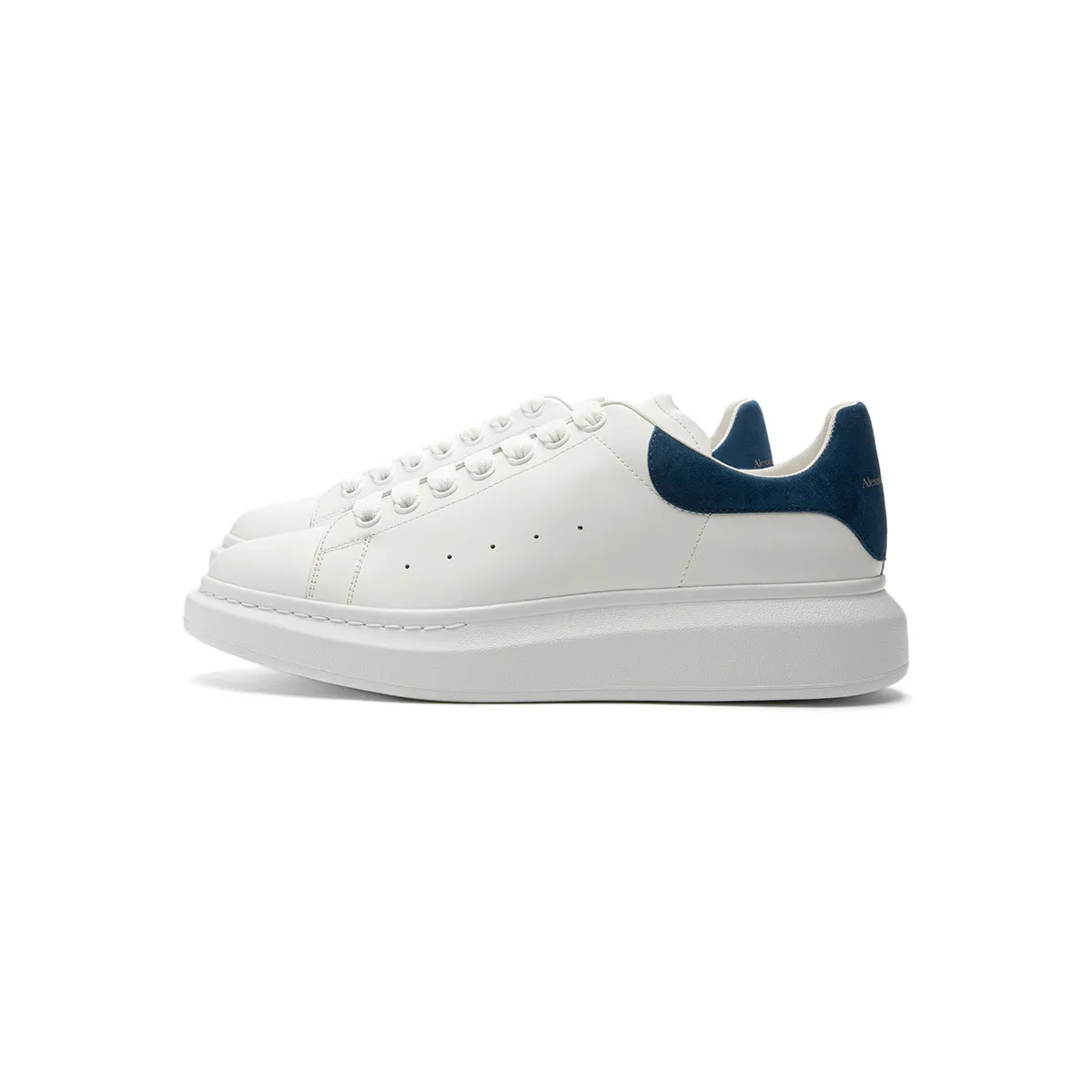 Alexander McQueen Oversized Sneaker (White/Paris Blue)