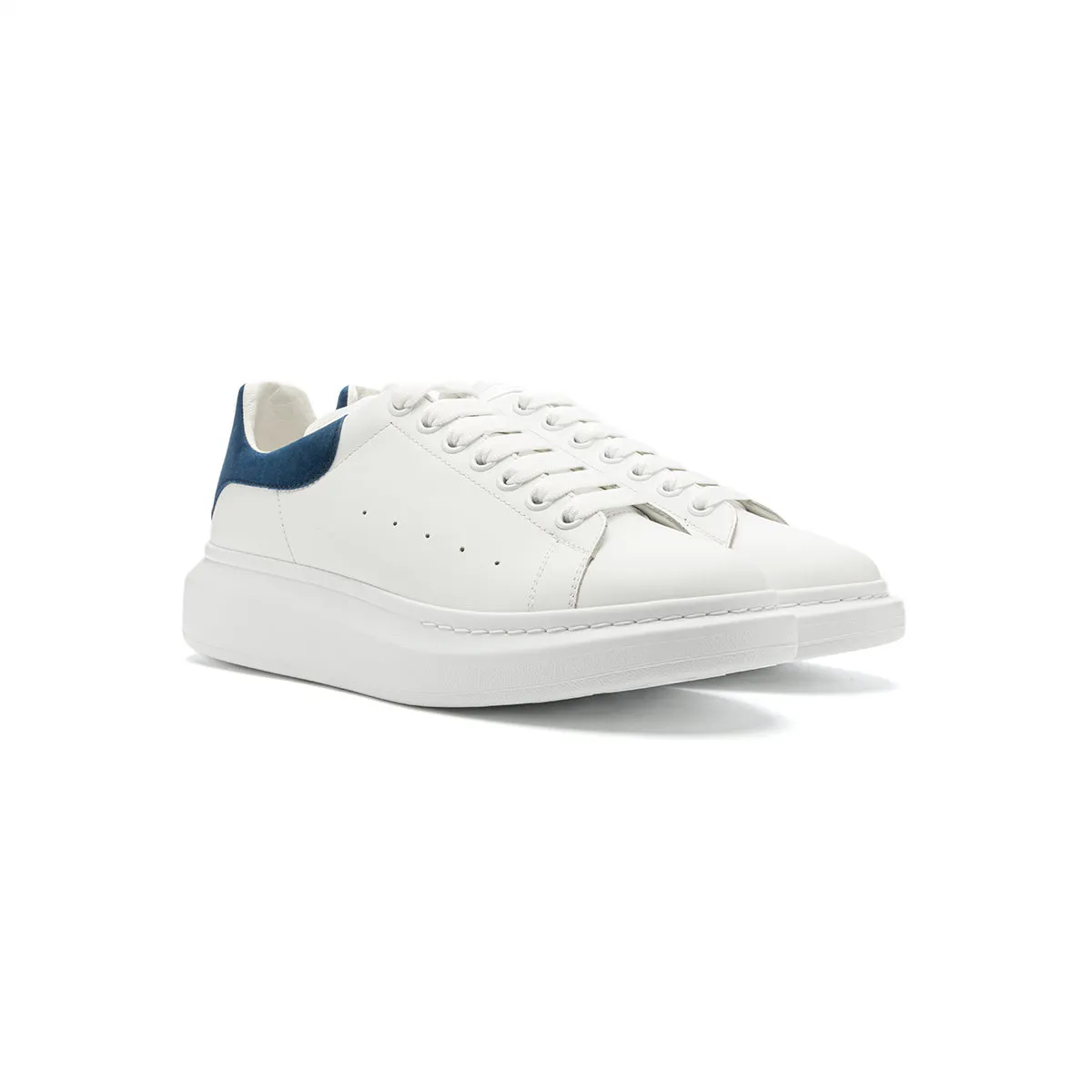 Alexander McQueen Oversized Sneaker (White/Paris Blue)