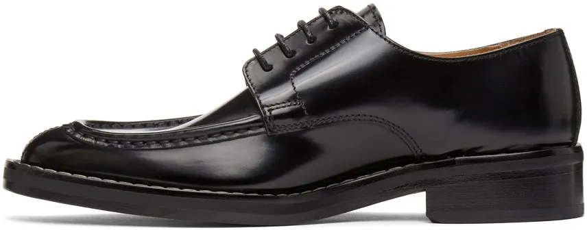 AMI Alexandre Mattiussi Black Pointed Toe Derbys