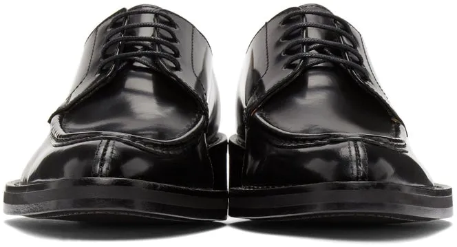 AMI Alexandre Mattiussi Black Pointed Toe Derbys