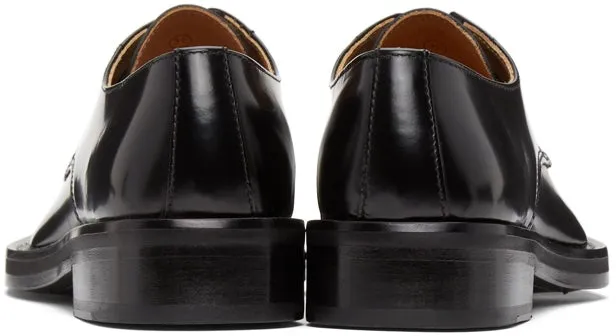 AMI Alexandre Mattiussi Black Pointed Toe Derbys