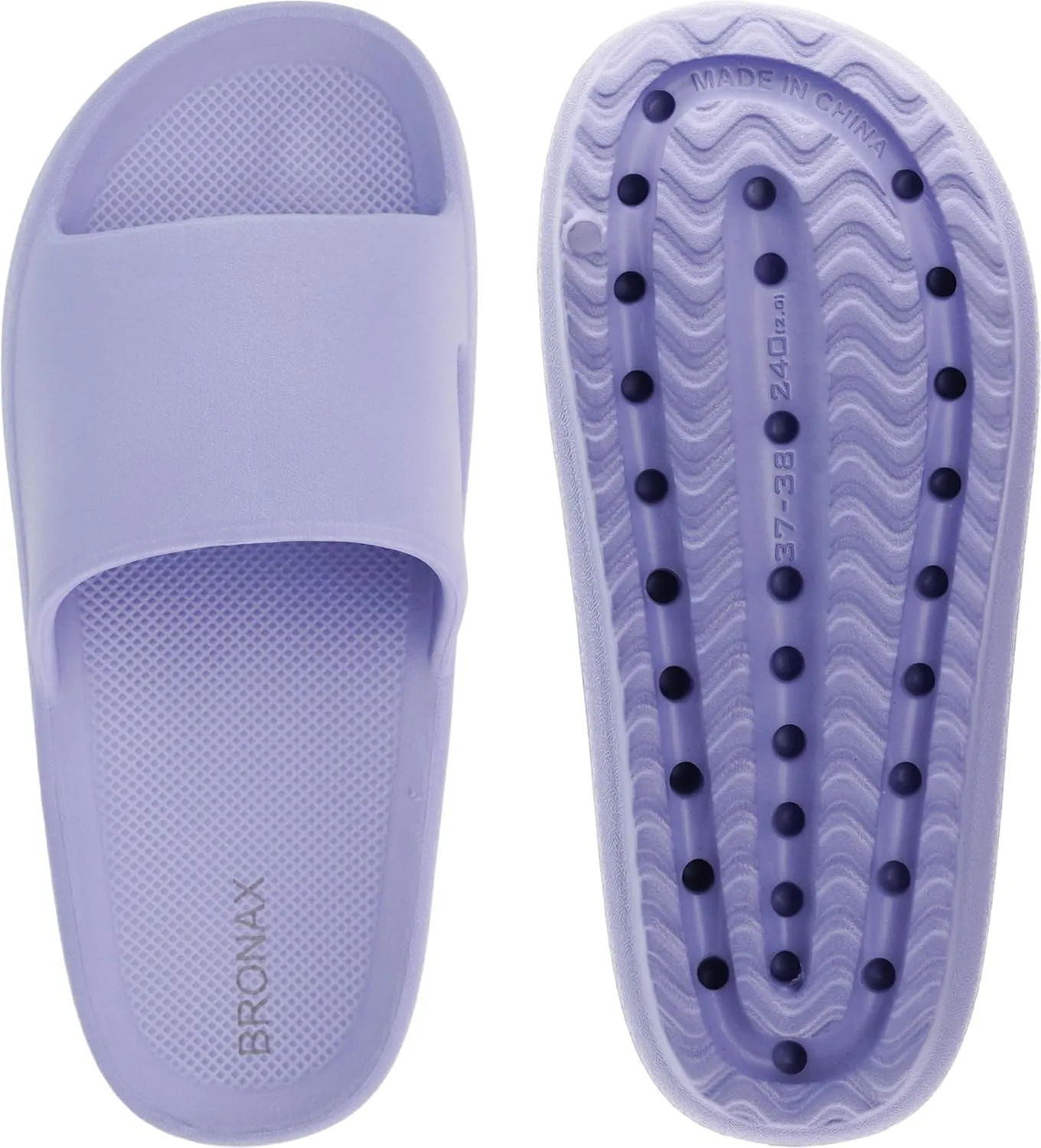 BRONAX Arch Support Slides for Women and Mens | Cushioned Thick Sole Pain Relief Slippers