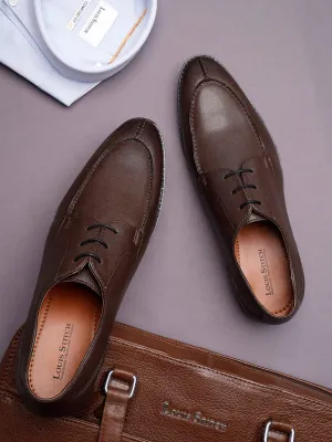Brunette Brown Derby Laceups for Men