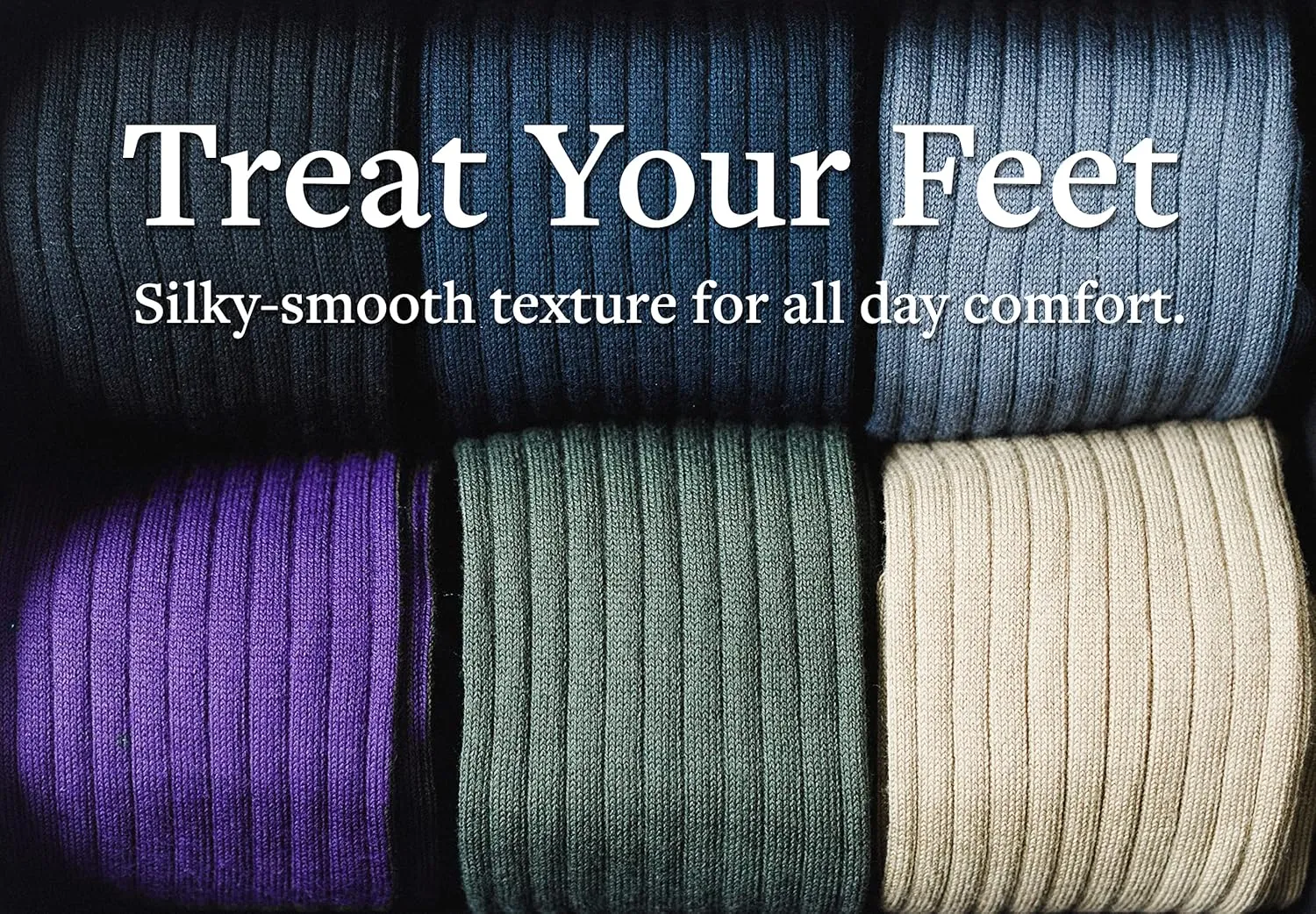 Cotton Dress Socks for Men ?C Knee High Men's Executive Socks ?C Classic Over the Calf Dress Socks by Boardroom Socks