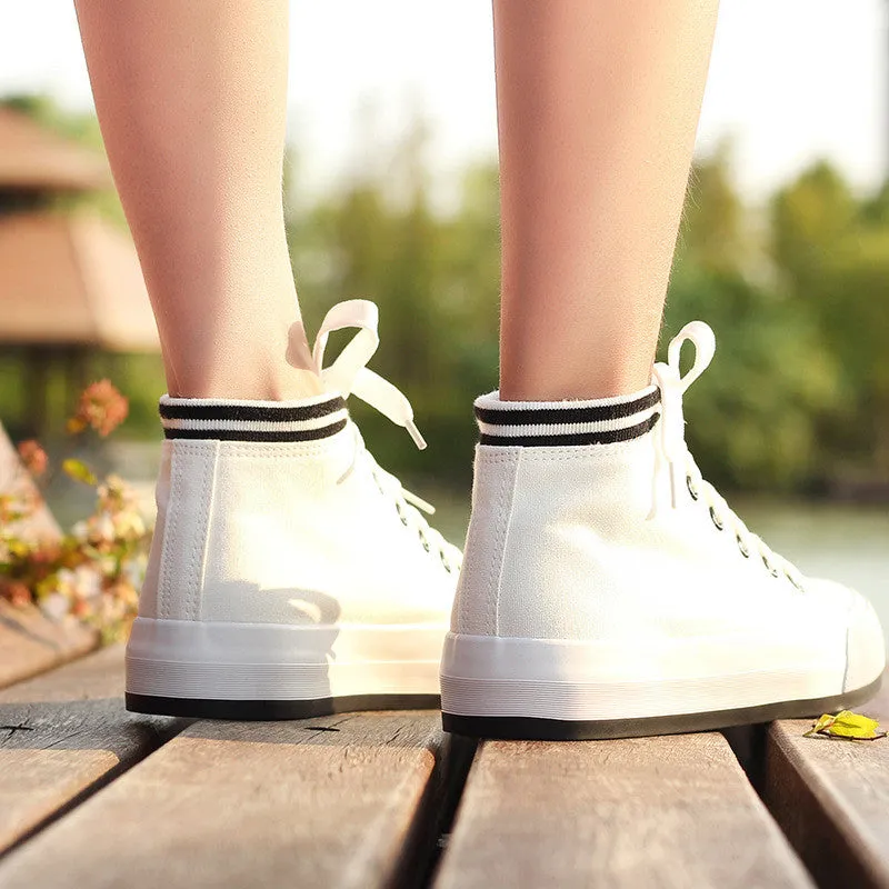 Cute Cartoon Print Thick Bottom Sneakers