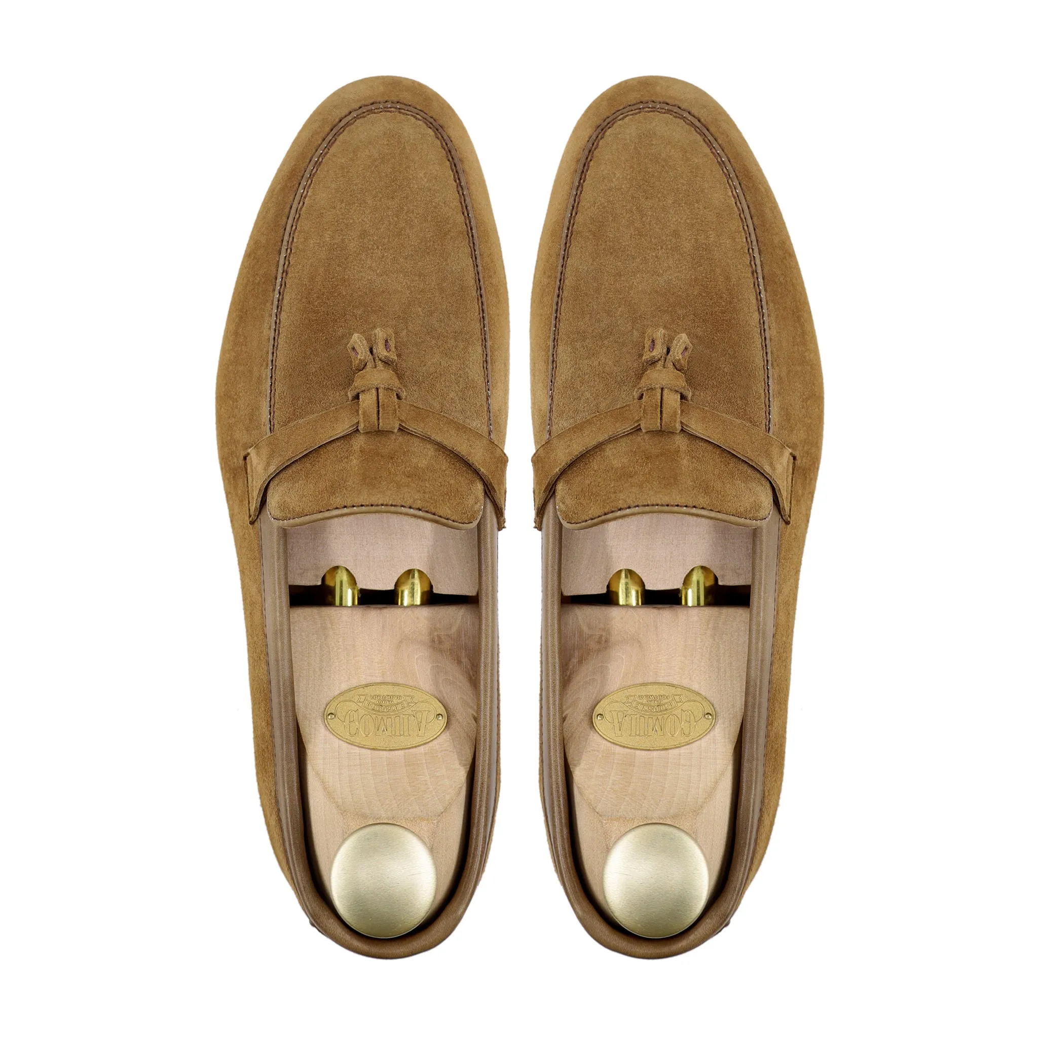Dacia - Men's Camel Kid Suede Loafer