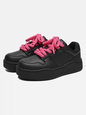 Disguisen Contrasting Colors Thick Sole Sneakers