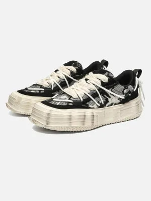 Disguisen Vintage Thick Sole Dissolved Sneakers