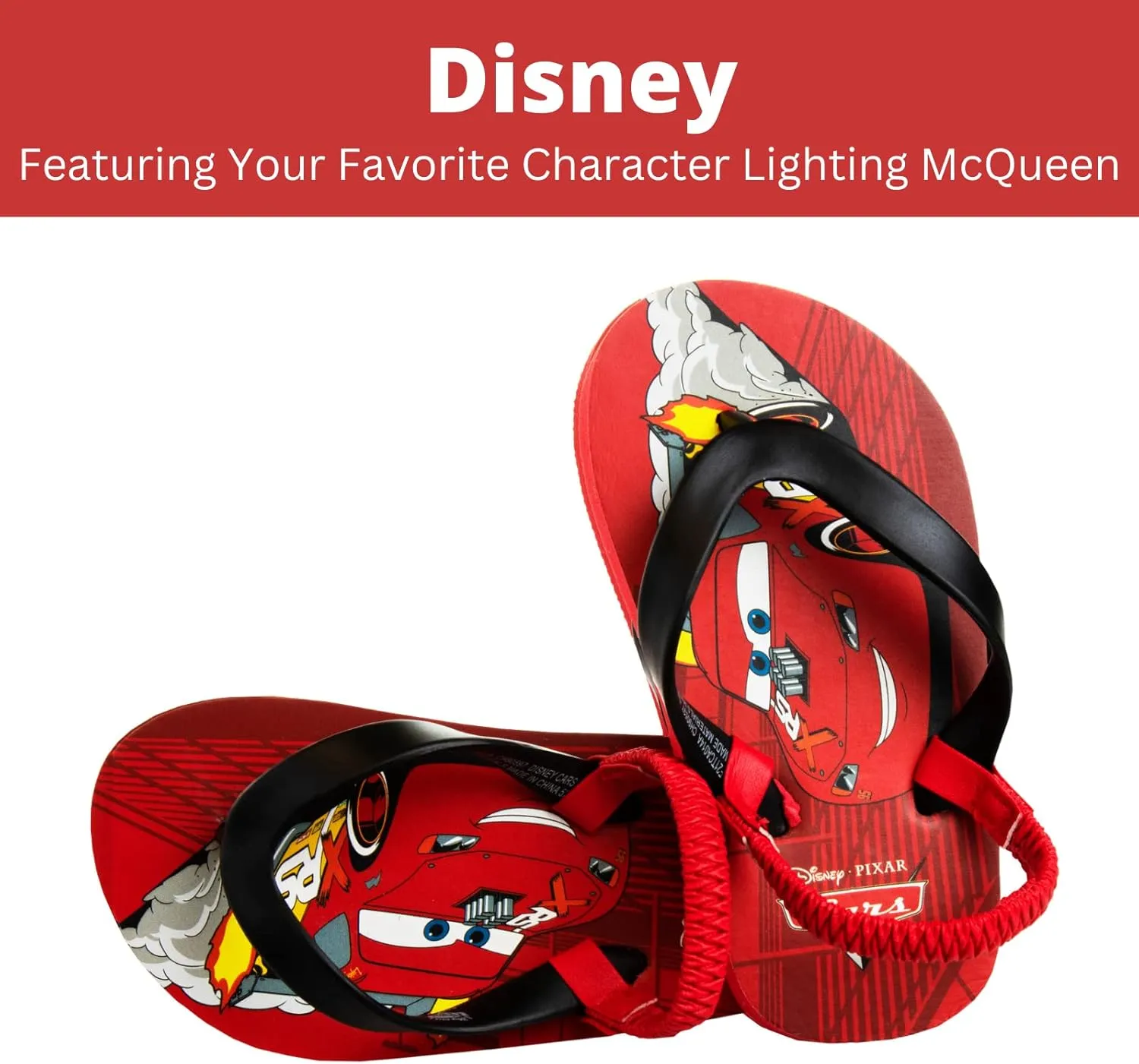 Disney Girls Boys Character Flip Flops Sandals Kids Water Shoes - Minnie Mickey Moana Toy Story Frozen Cars Encanto Princess Thong Beach Slides Slip On Quick Dry (Toddler-Little Kid)