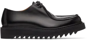 Dries Van Noten Black Polished Lace-Up Derbys