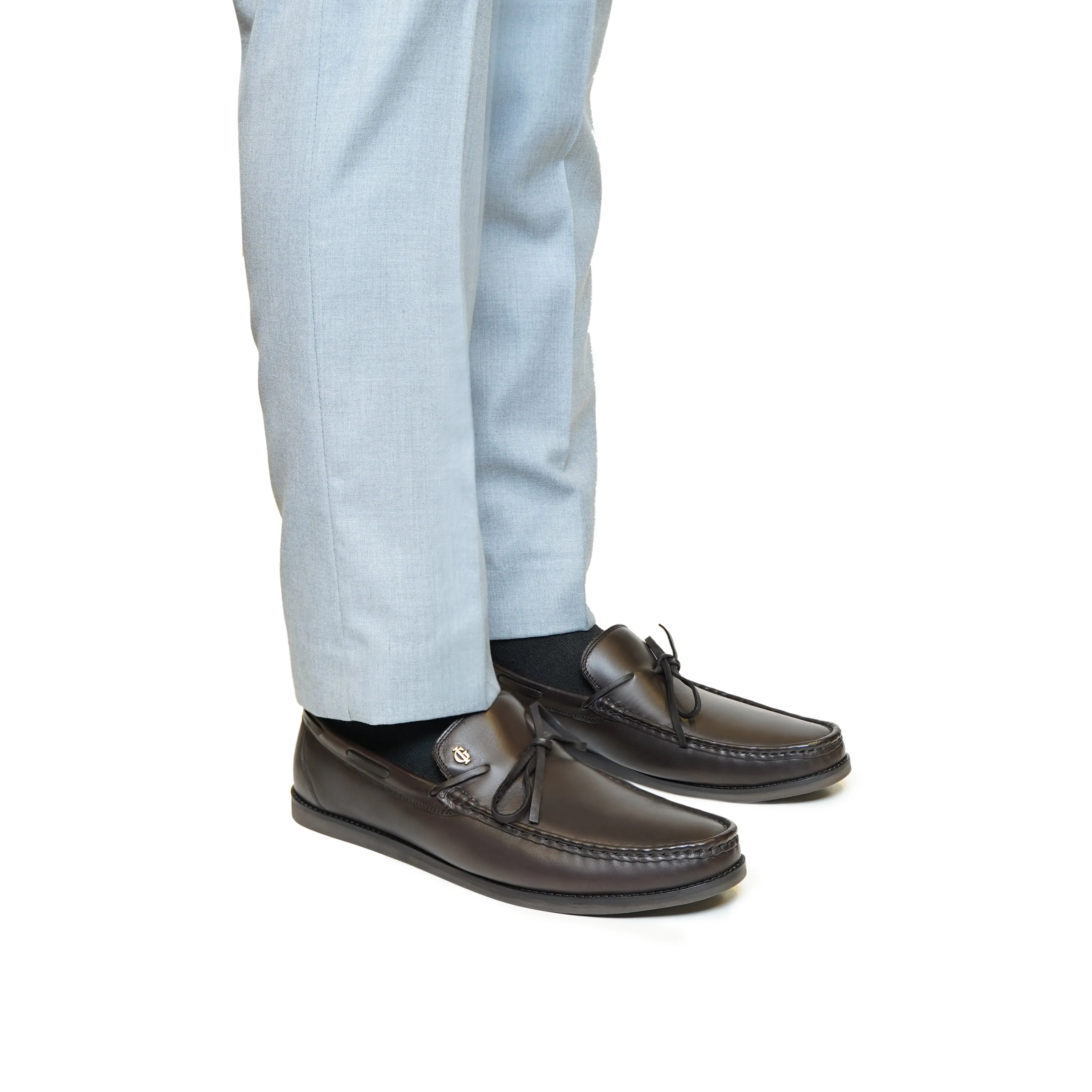 Frenzy - Men's Dark Brown Calf Leather Loafer