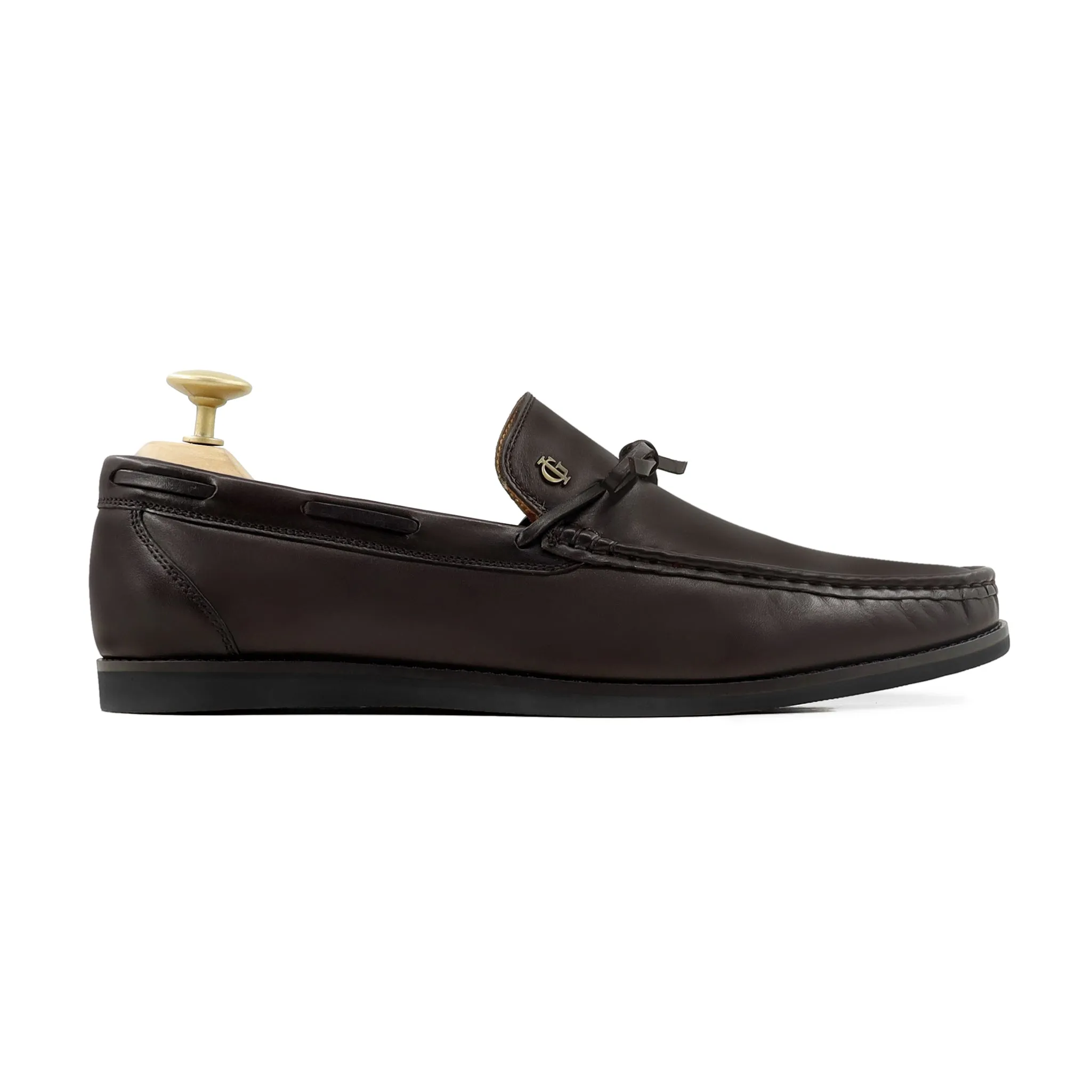 Frenzy - Men's Dark Brown Calf Leather Loafer