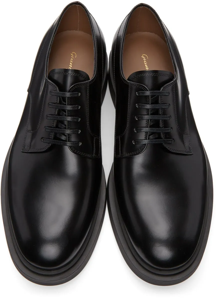 Gianvito Rossi Black William Derbys
