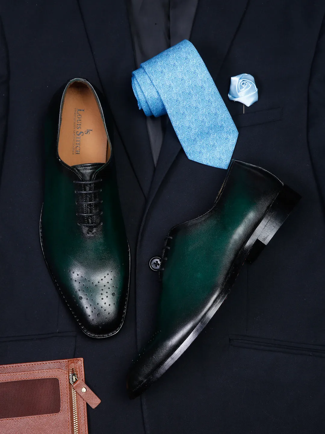 Men's Premium Italian Leather Wholecut Shoe