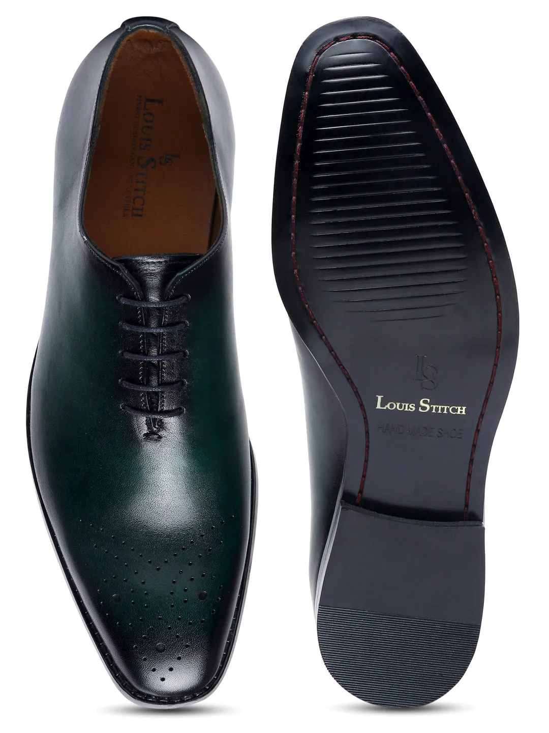 Men's Premium Italian Leather Wholecut Shoe