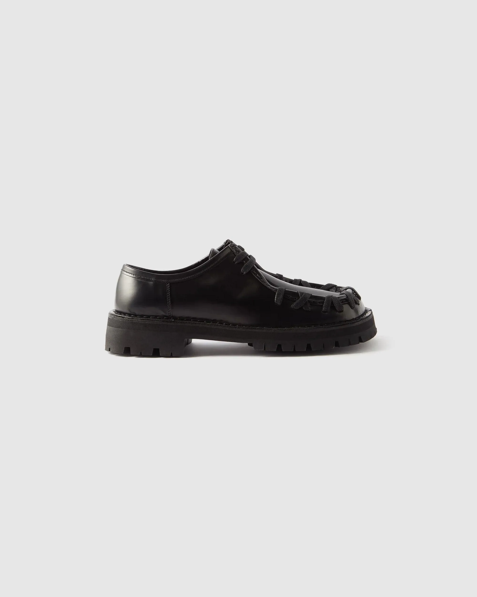 Mimi Black Eki Leather Derbys