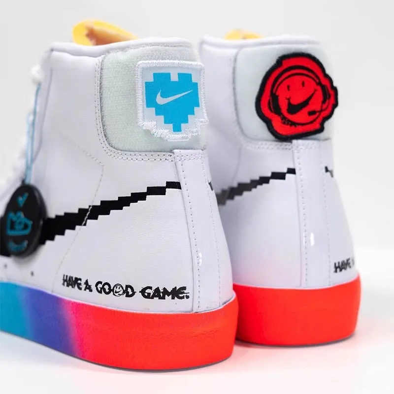 Nike-Blazer Mid 77 Vintage Have A Good Day Red mid-top casual sports skateboard shoes for men Unisex women Sneaker
