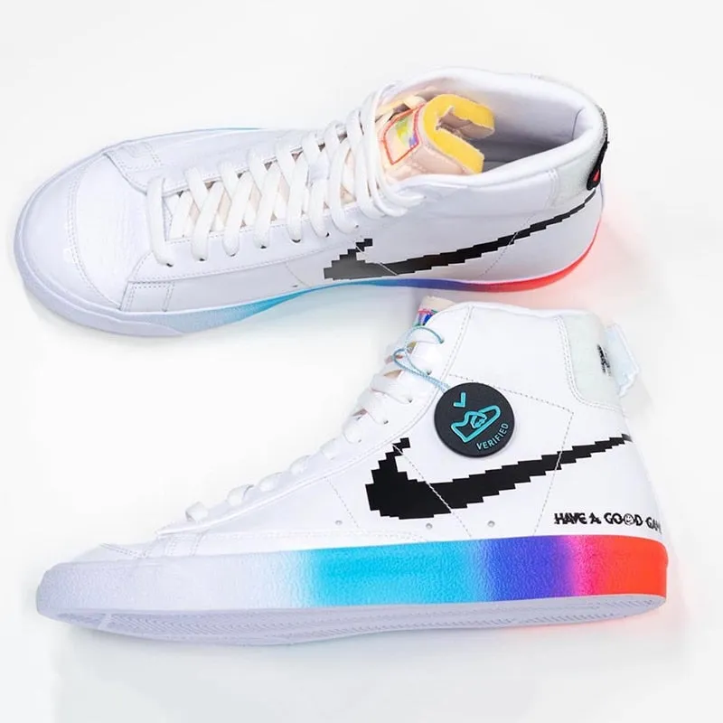 Nike-Blazer Mid 77 Vintage Have A Good Day Red mid-top casual sports skateboard shoes for men Unisex women Sneaker