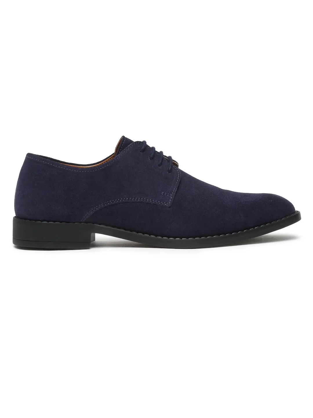 Prussian Blue Italian Suede Leather Shoes Laceup British Style Handcrafted Casual Shoe for Men
