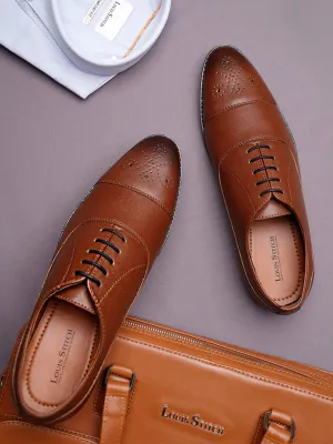 Russet Tan Captoe Style Comfortable Laceups for Men