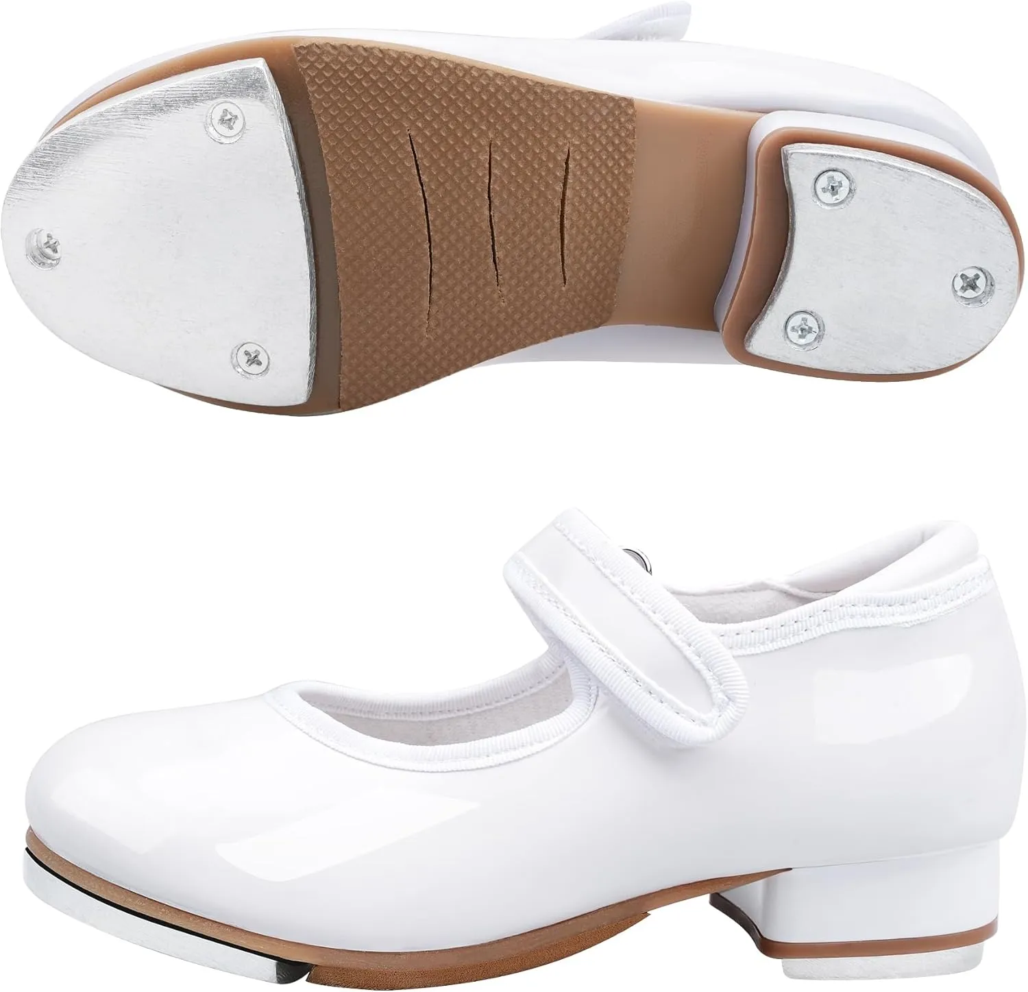 Stelle Tap Shoes for Girls Toddler Boys PU Leather Dance Shoes(Toddler/Little Kid/Big Kid)