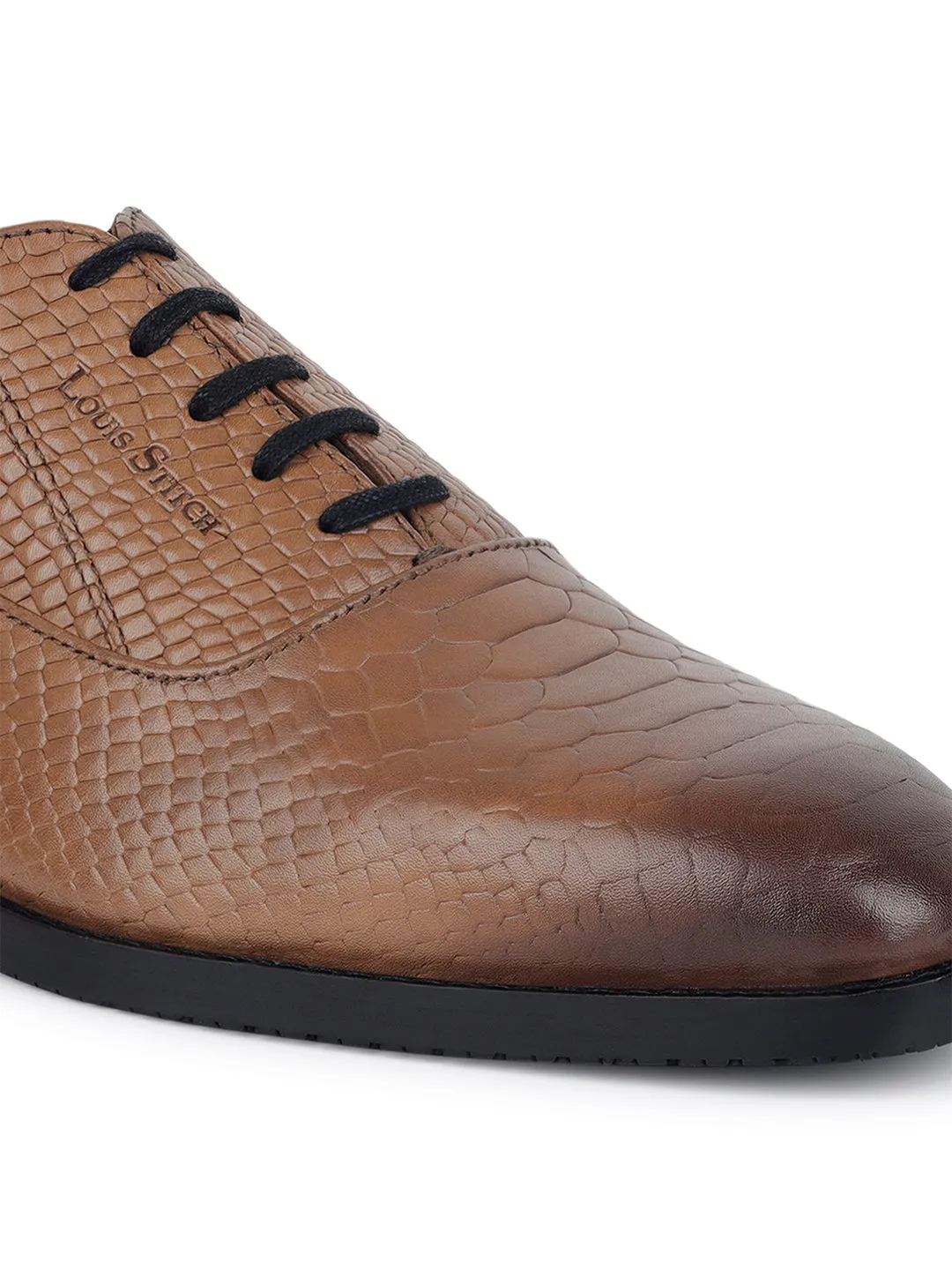 Tan Derby Style Comfortable Laceups for Men