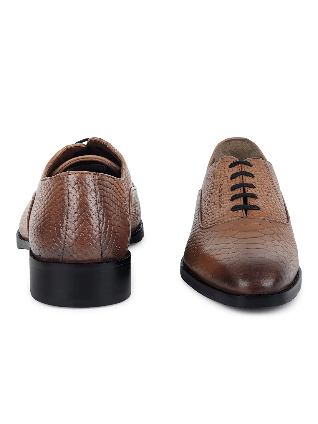 Tan Derby Style Comfortable Laceups for Men