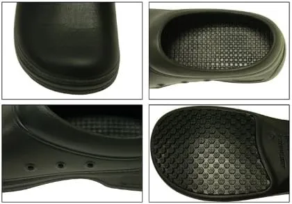 Unisex Anti-Slip Chef Shoes Patented Maximum Grip Performance Technology (10) Black