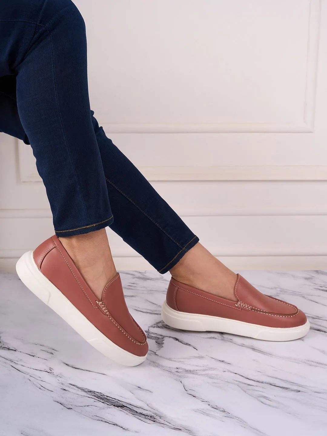 Women's Nude Pink Casual Slip On (IU1020)