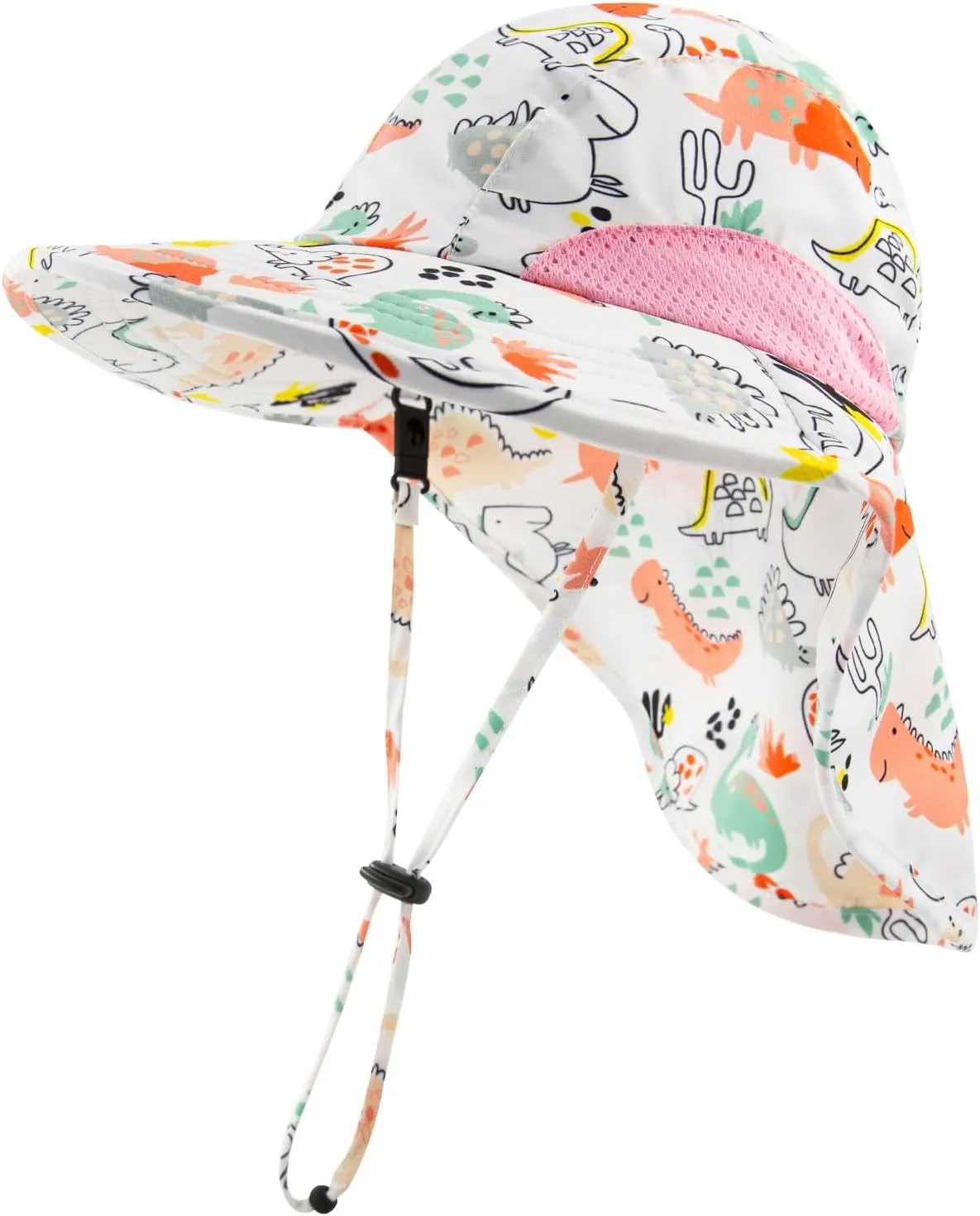 XIAOHAWANG Girls Sun Hat Baby Beach Hats Boys UPF 50  Kids Summer Protection Cap Toddler Breathable Caps Wide Brim Neck Flap